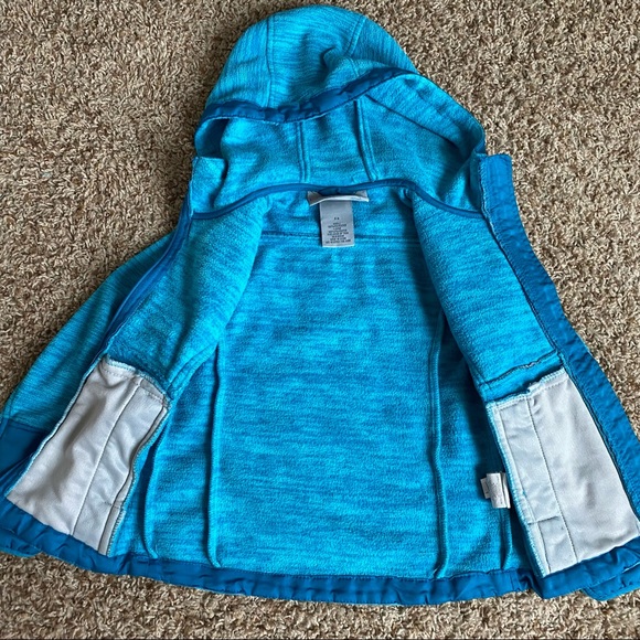 Free Country Teal Fleece Hooded Zip Up Jacket - Picture 9 of 13